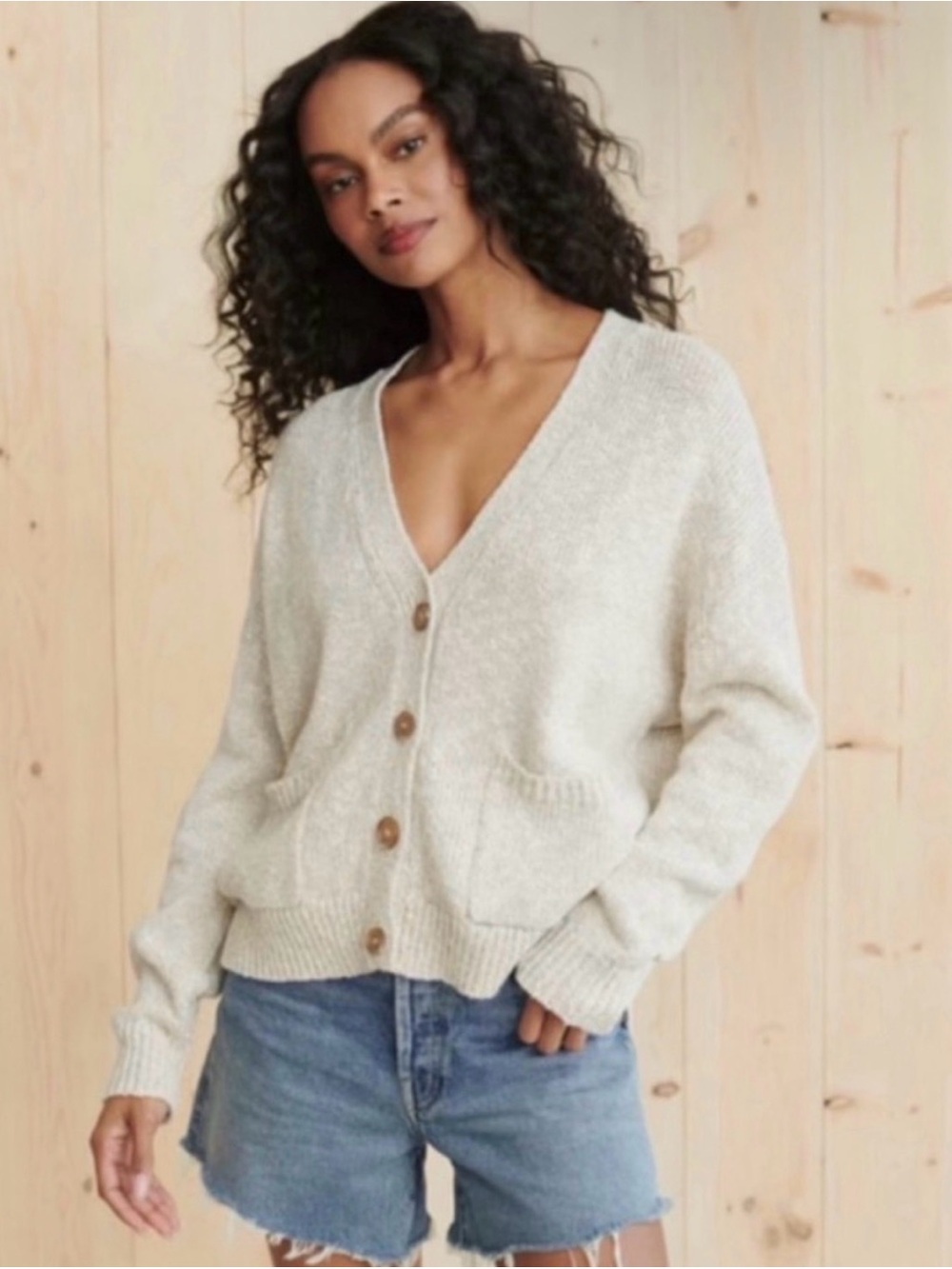 Jenni Kayne Cotton Linen Cardigan XS